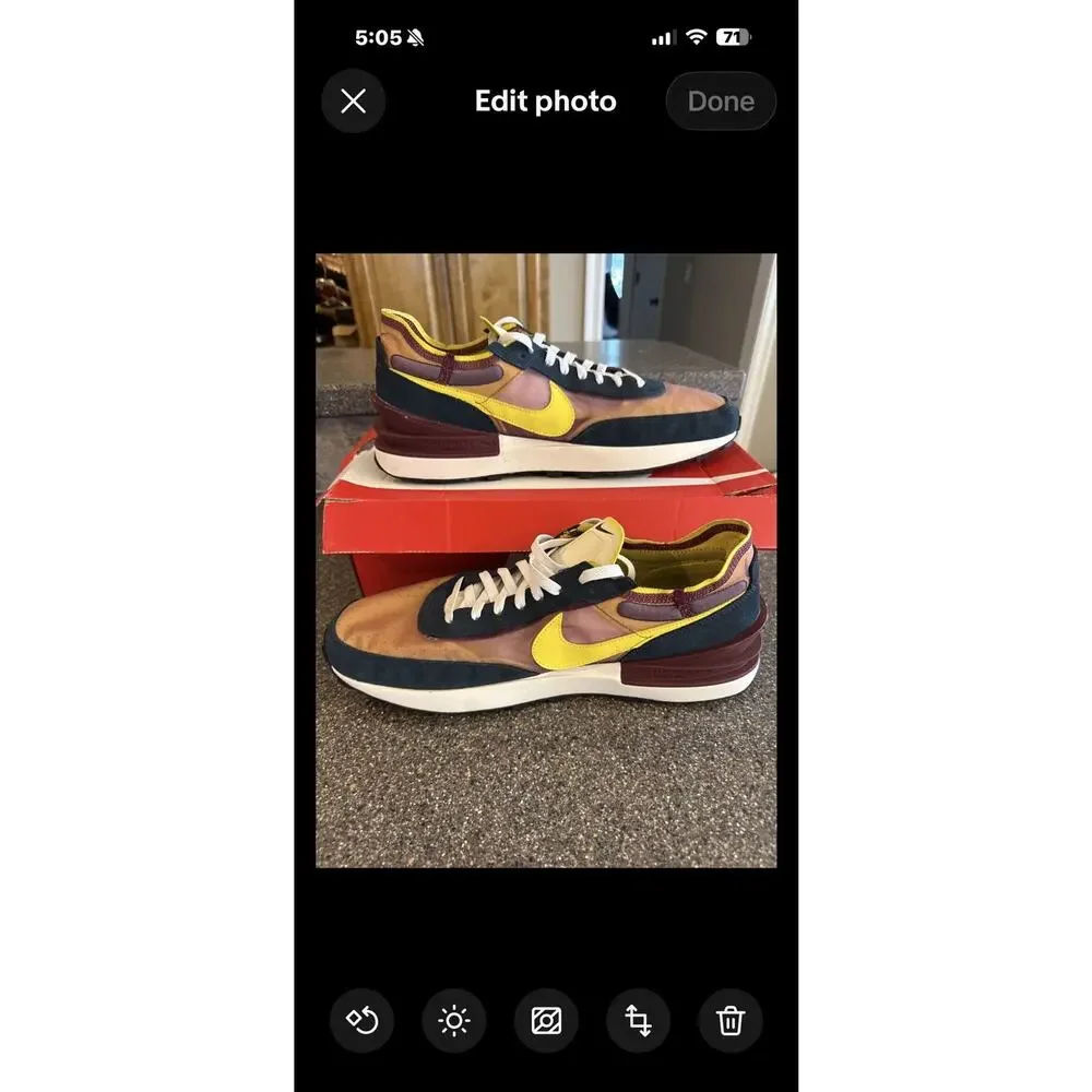 Size 13 Nike Waffle One SE Running Shoes Dark Beetroot DD8014-600